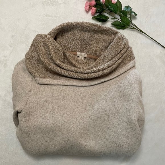 J. Crew Sweaters - J. Crew Tan Cowl Neck Sweater